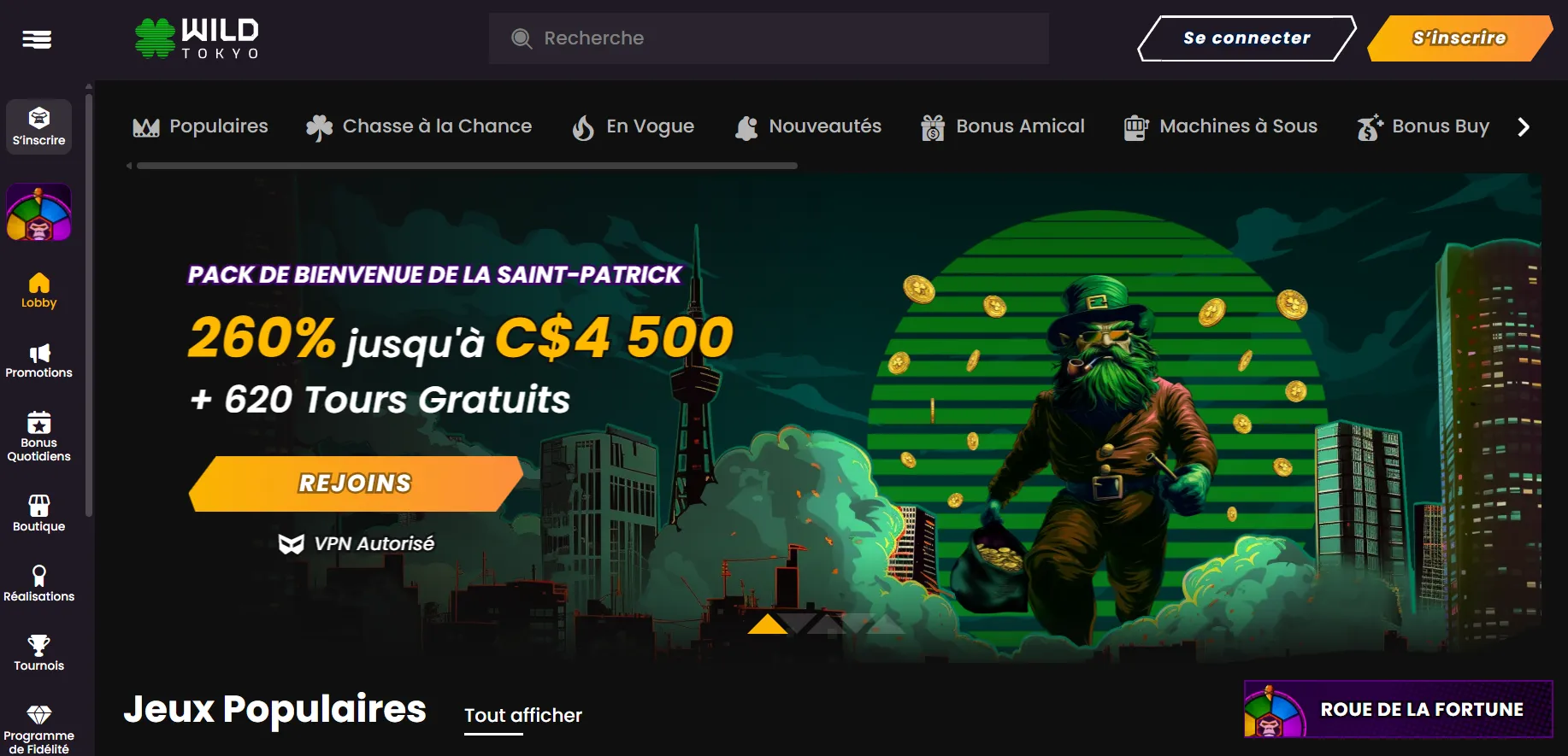 Meilleurs bonus de bienvenue de casino en CAD