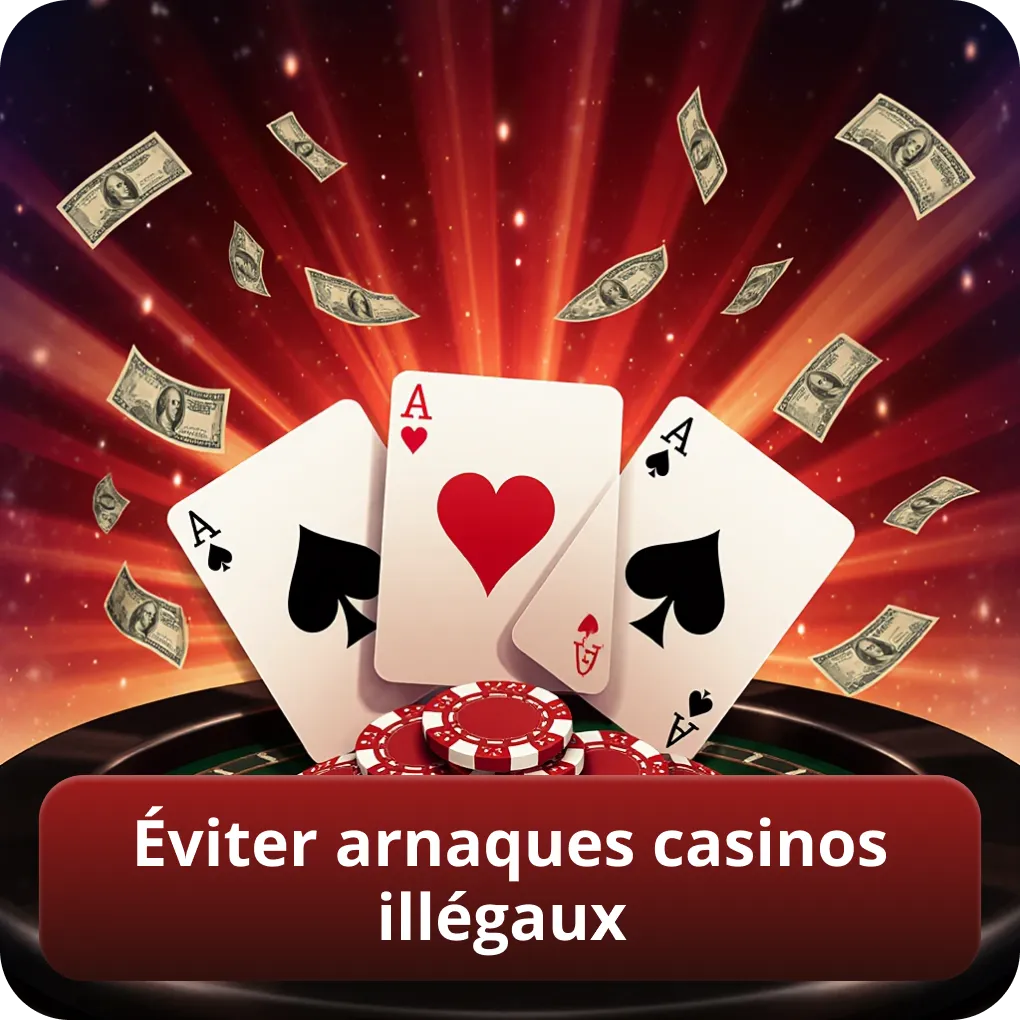 Éviter arnaques casinos illégaux