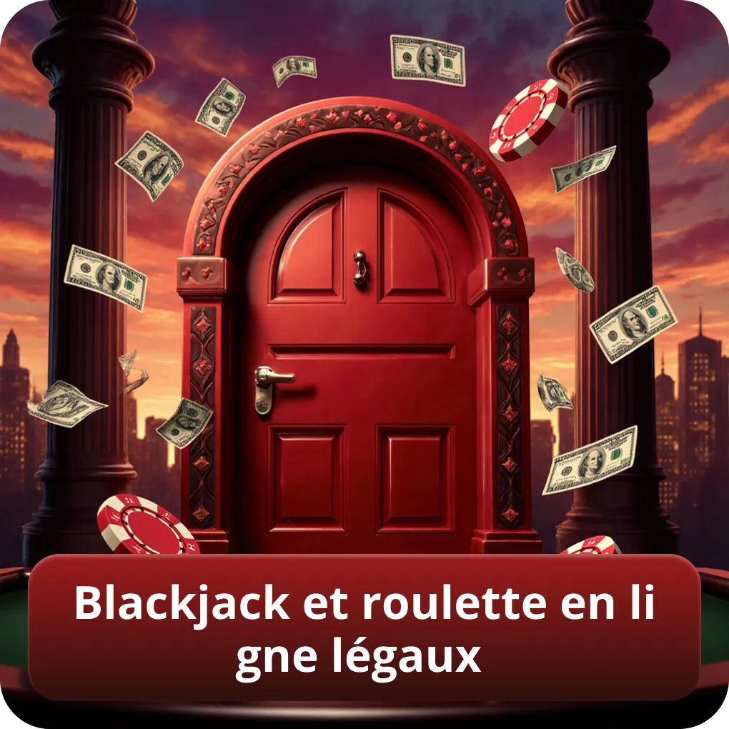 Blackjack et roulette en ligne légaux