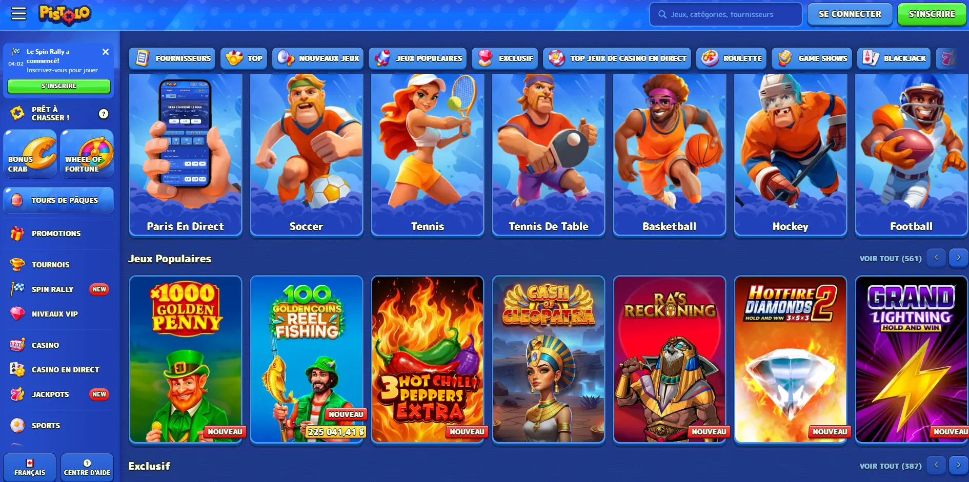 Autres jeux de casino en ligne