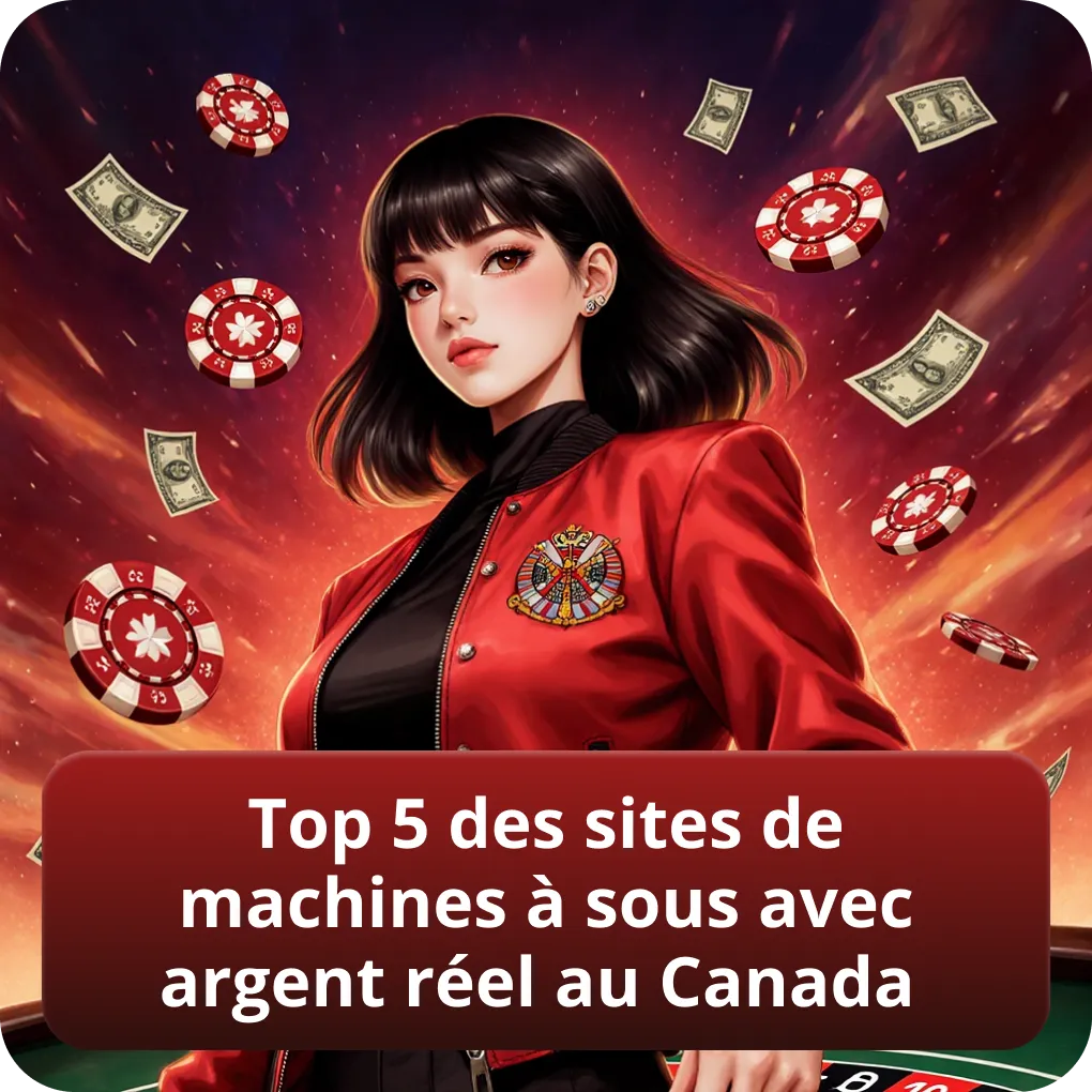 Top 5 des sites de machines à sous avec argent réel au Canada